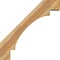 Ekena Millwork 6"W x 36"D x 36"H Merced Rough Sawn Knee Brace, Western Red Cedar BRC06X36X36MRC00RWR - alternate 4
